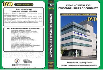 American Training Videos Hospital Series 1062 Hospital Environmental Services Personnel Rules of Conduct